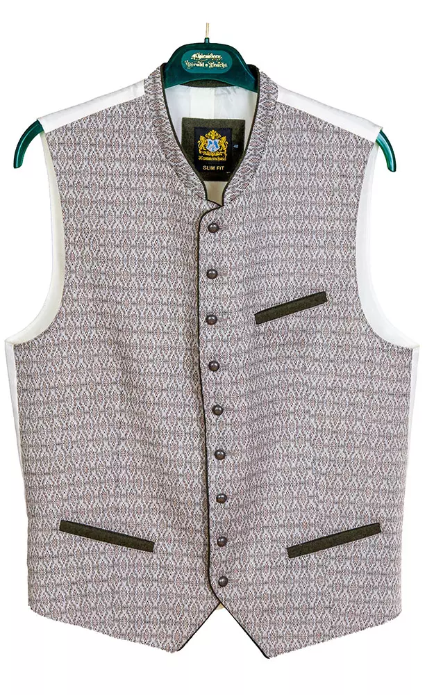 Weste Christian, beige/oliv