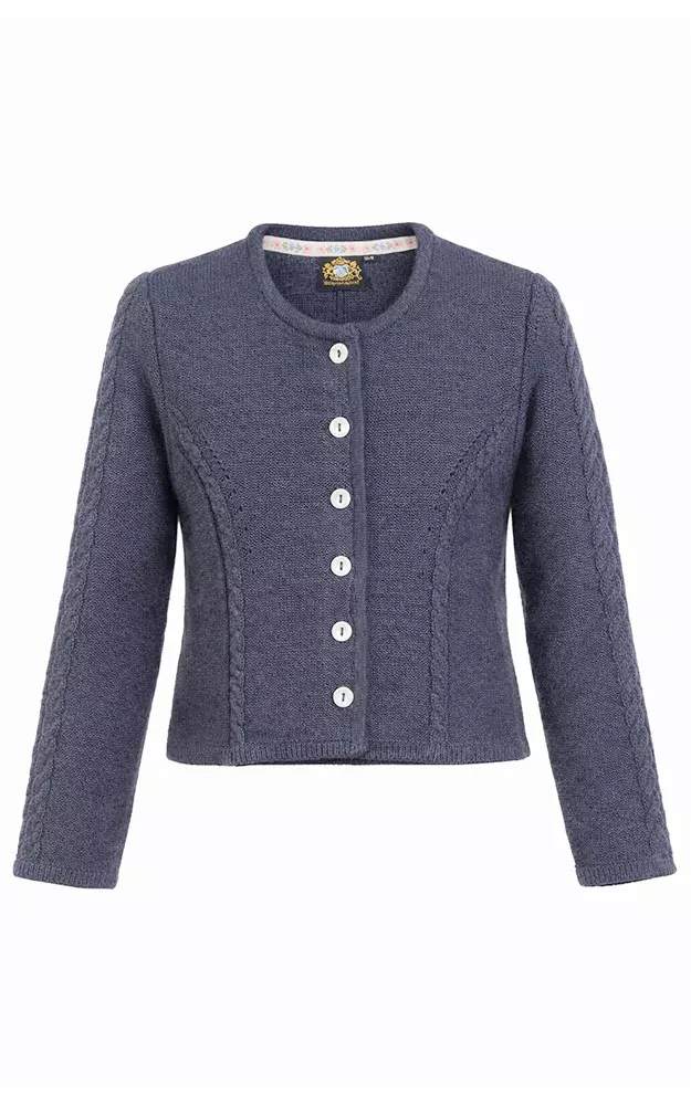 Kinder-Strickjacke Amrum, dunkelblau