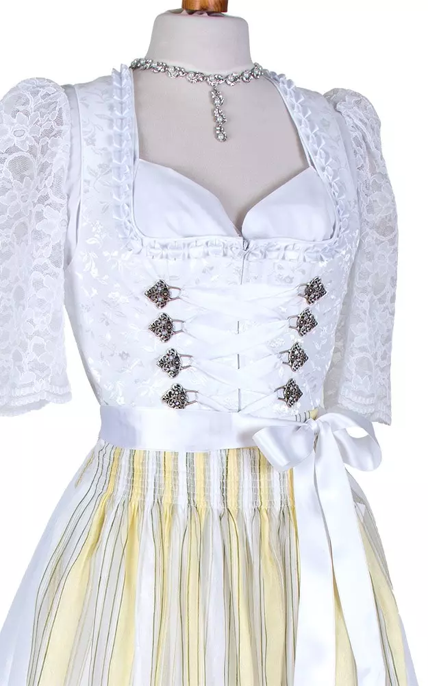Blusendirndl Schwanensee /E weiß, ohne Schürze