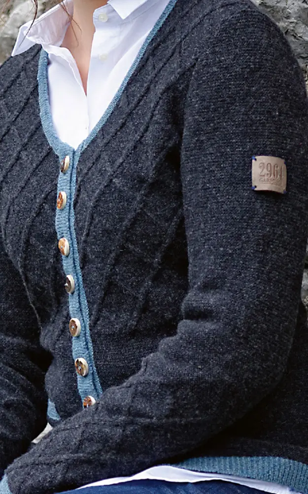 Strickjacke Achtunddreißig, anthrazit