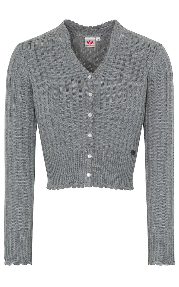 Strickjacke 351280, mittelgrau