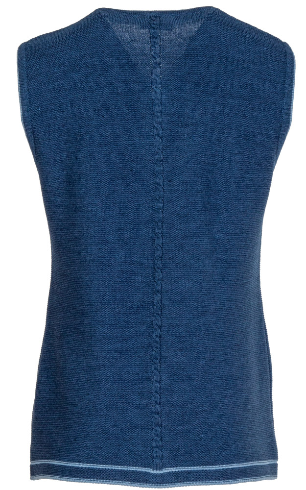 Strickweste Pana, jeansblau/hellblau