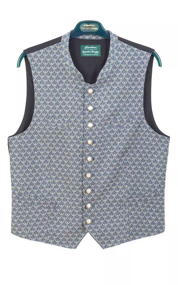 Weste Xeno, blau Stretchrücken