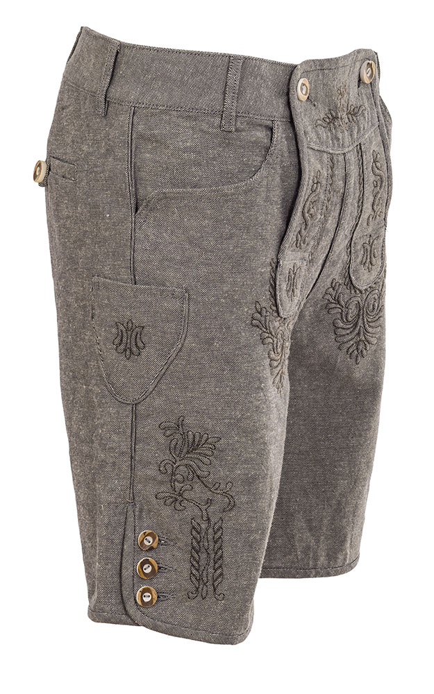 Stofflederhose, grau