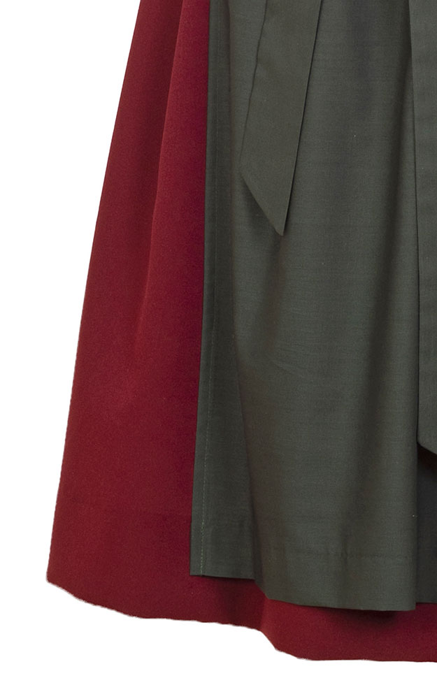 Blusendirndl Glemmtal /E weinrot, mit Schürze