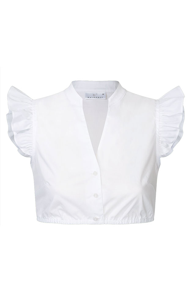 Dirndlbluse 01 10261, weiß
