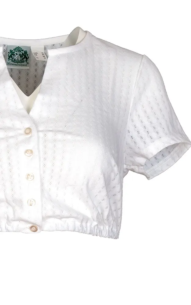 Dirndlbluse Carola 2930, weiß