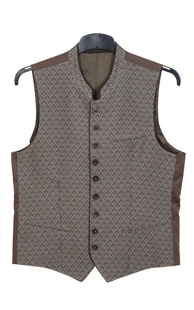 Weste Elsass 9385, beige/grün