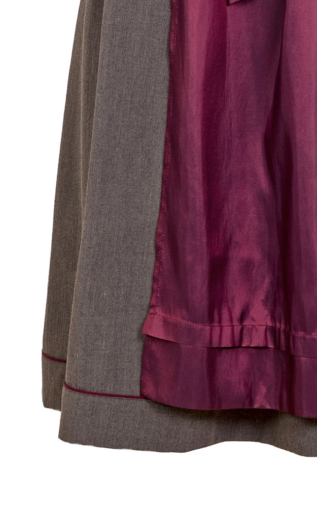 Blusendirndl Riegsee /E2 beere/grau, ohne Schürze