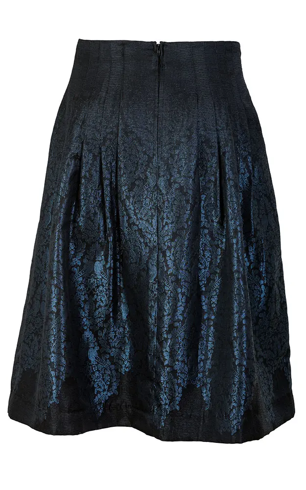 Rock Gudrun, schwarz/blau