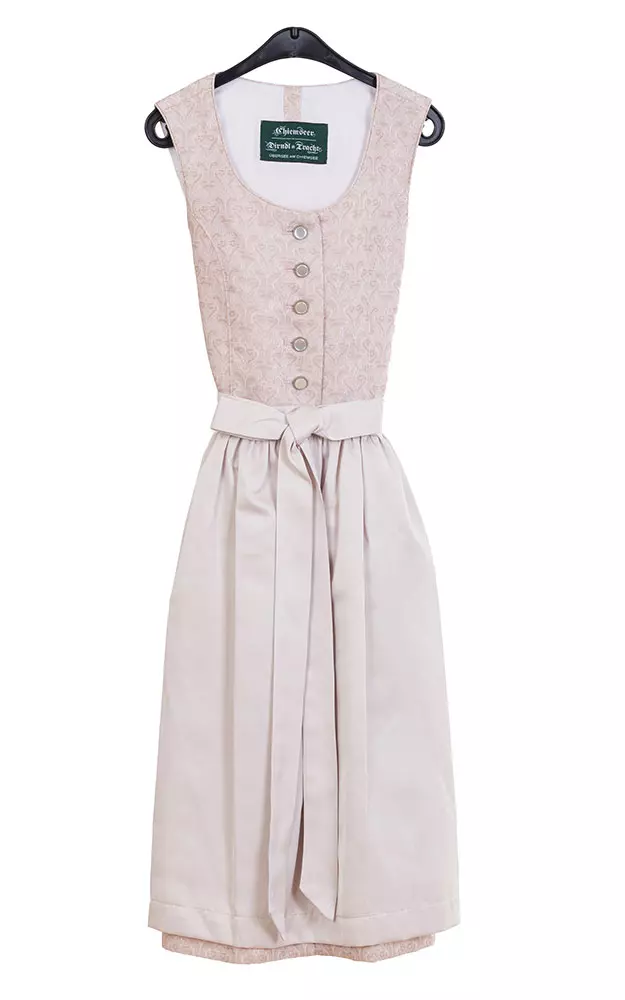 Kinderdirndl Pia 9710 mit Schürze, rose