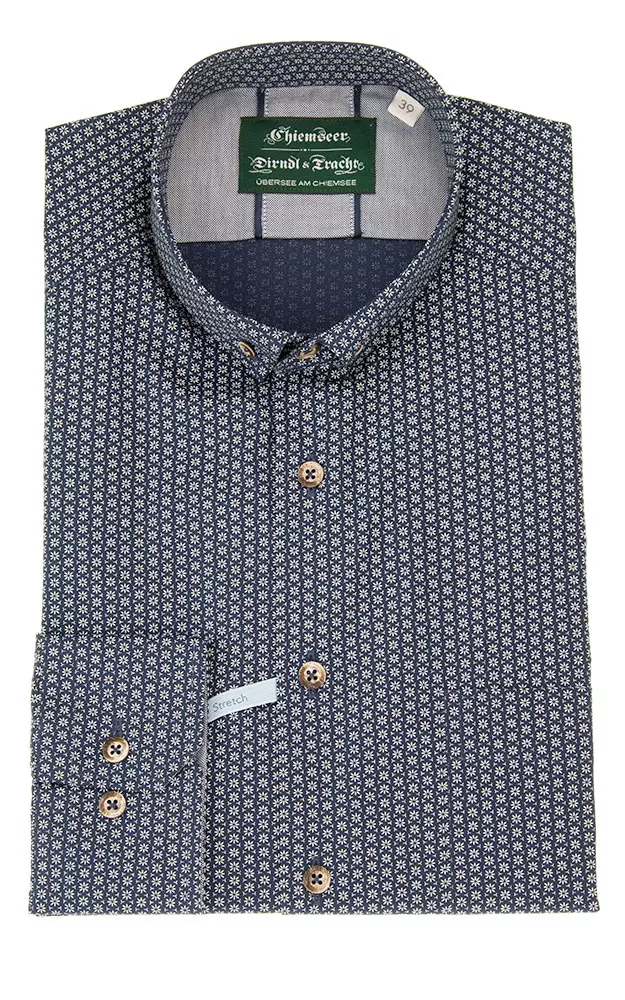 Hemd 3110 14159, blau LK - Slim fit Stretch