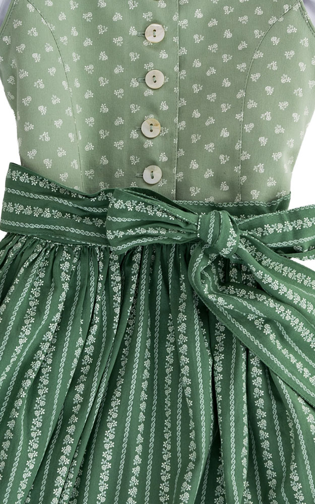 Kinderdirndl Wallersee mit Schürze u. Bluse, hellgrün