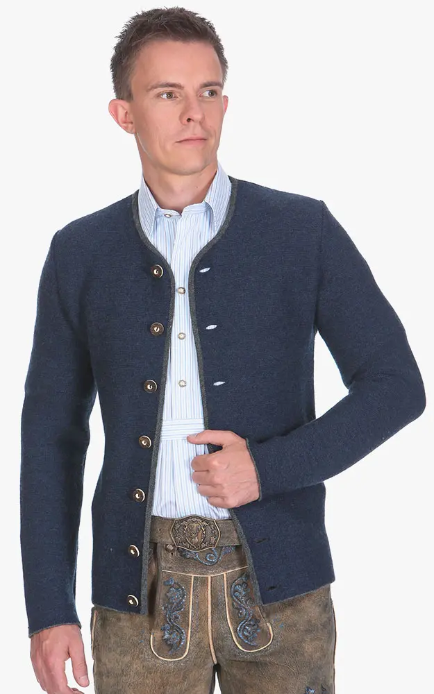 Strickjacke Simon 83114, blau