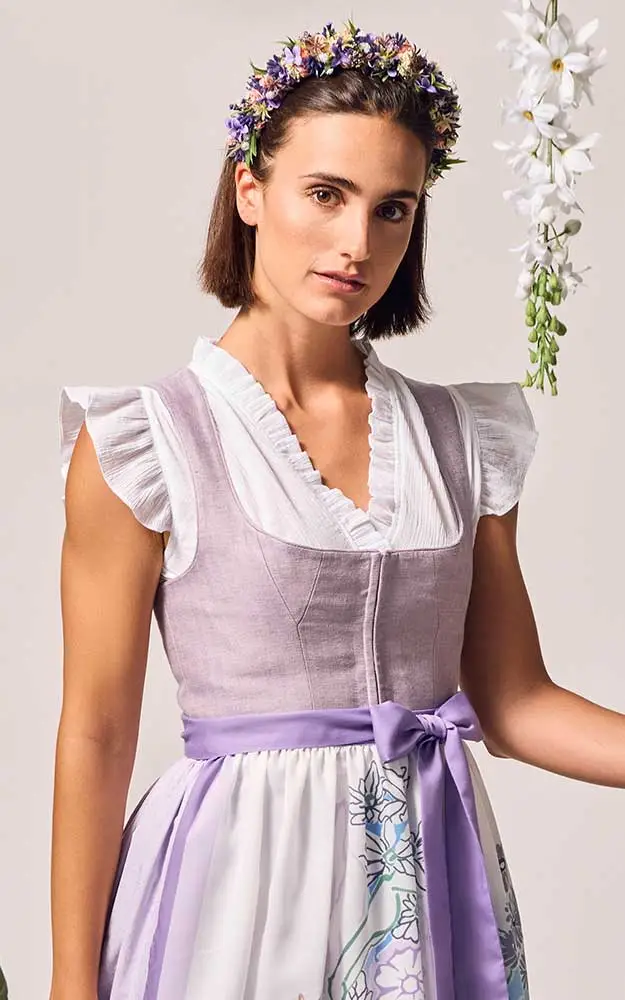 Dirndlbluse Flori, weiß