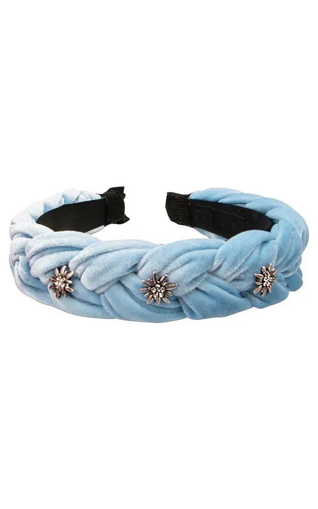 Samt-Haarreif, hellblau