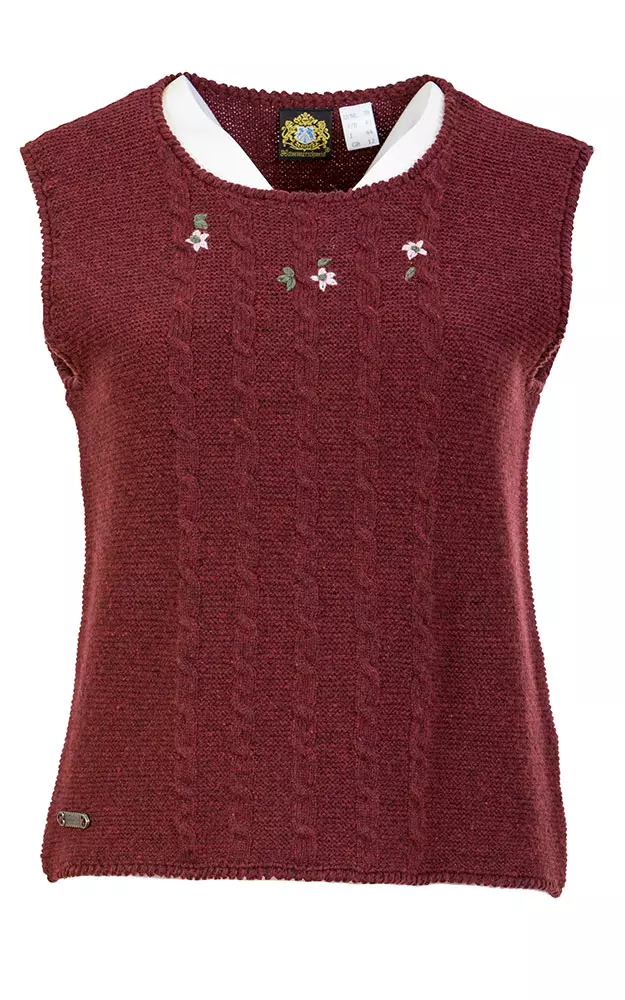 Pullunder Thur, weinrot