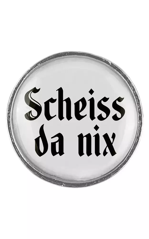 Ansteck-Pin Klassik - Scheiss da nix