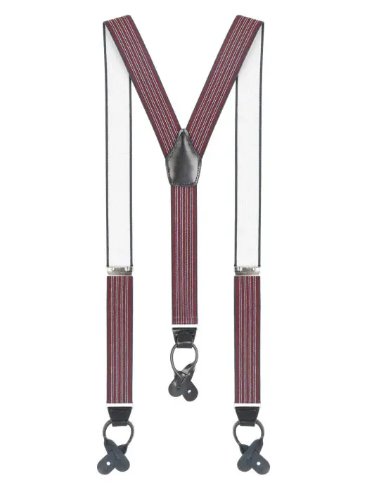 Hosenträger Stresemann, rot/schwarz