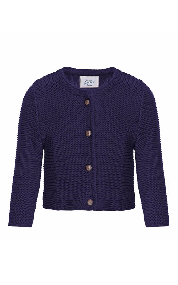 Kinder-Strickjacke, dunkelblau