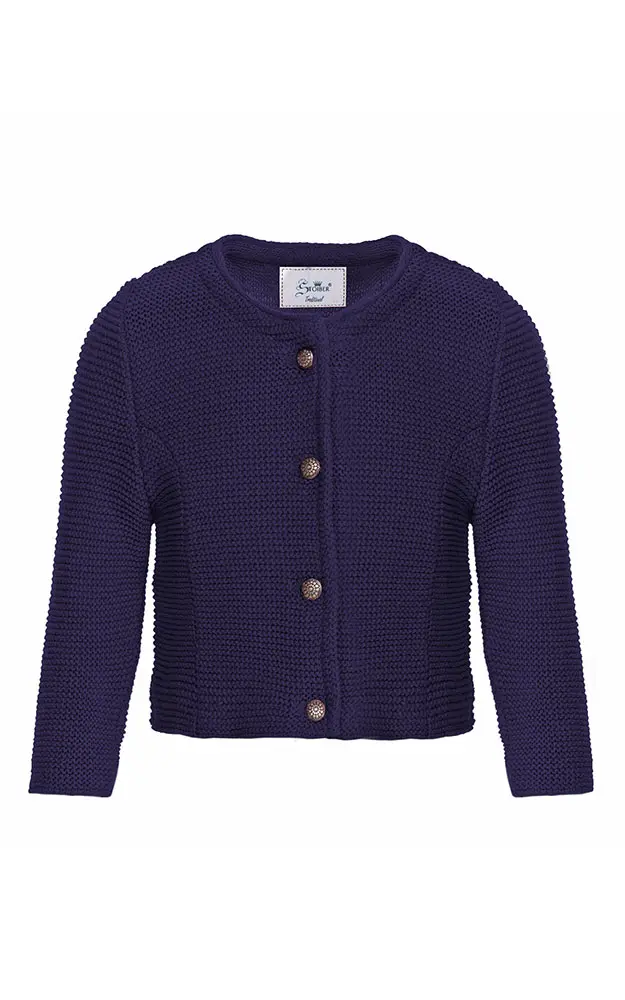 Kinder-Strickjacke, dunkelblau