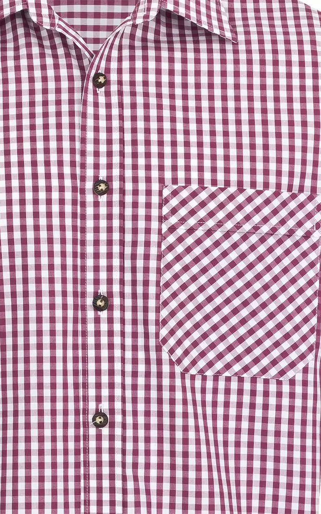 Hemd Cortina #, beere/weiß