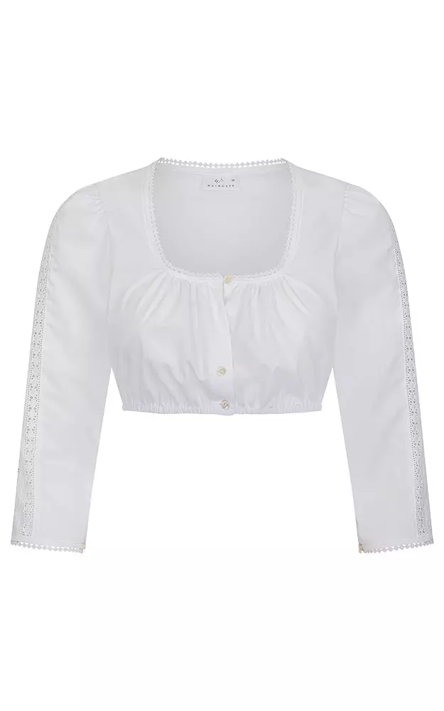 Dirndlbluse 52111, weiß