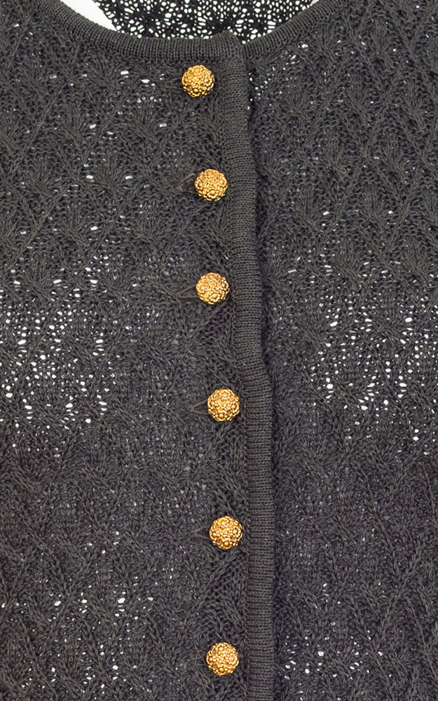 Strickjacke Pa, lodengrün