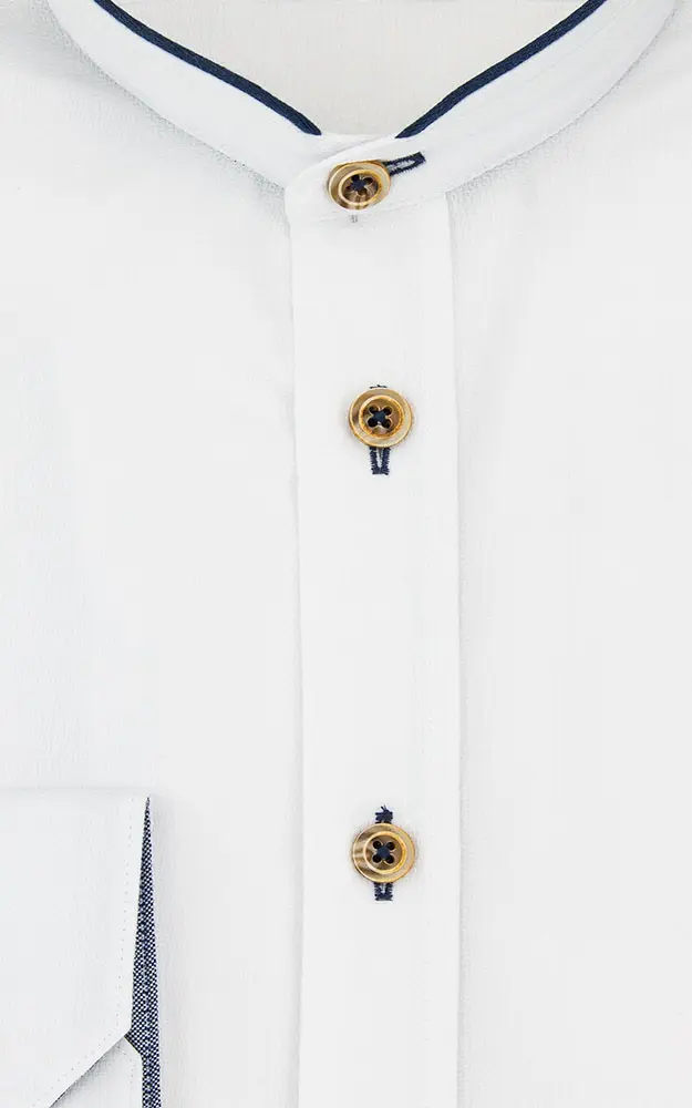 Hemd 3012, weiß/blau SK - Slim fit