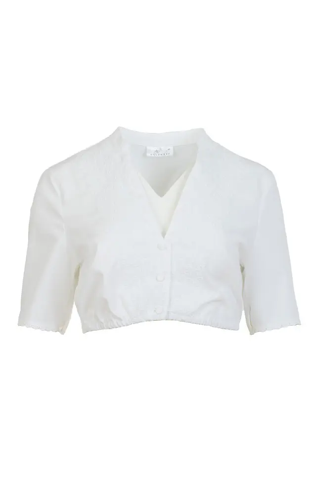 Dirndlbluse 01 10340, weiß