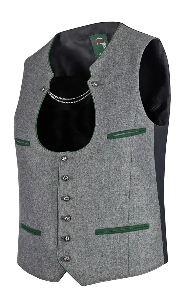 Weste Ketterl, hellgrau/tanne