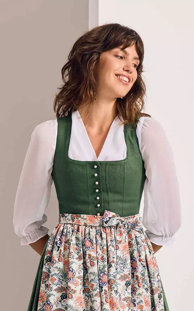 Dirndlbluse Winta, weiß