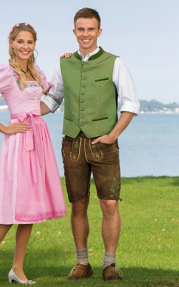 Lederhose Luitpold, antikbraun