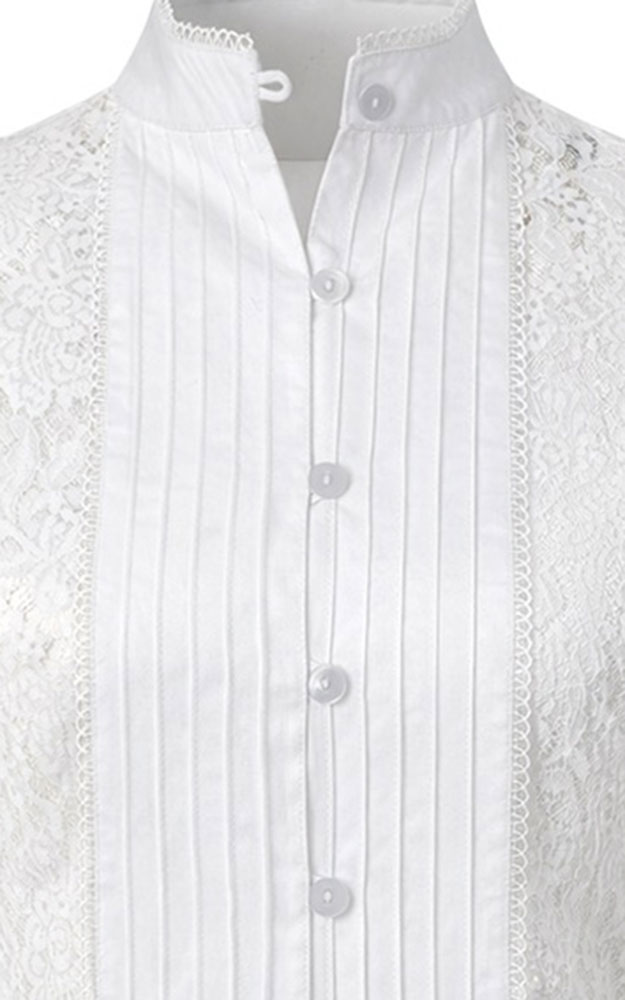 Trachtenbluse Mayra, weiß