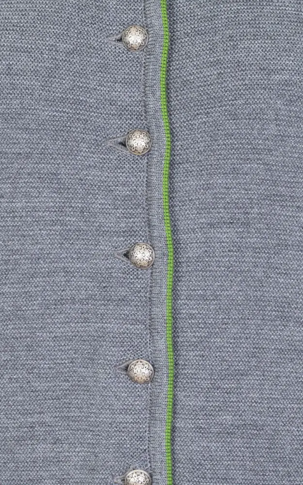 Strickweste Pana, mittelgrau