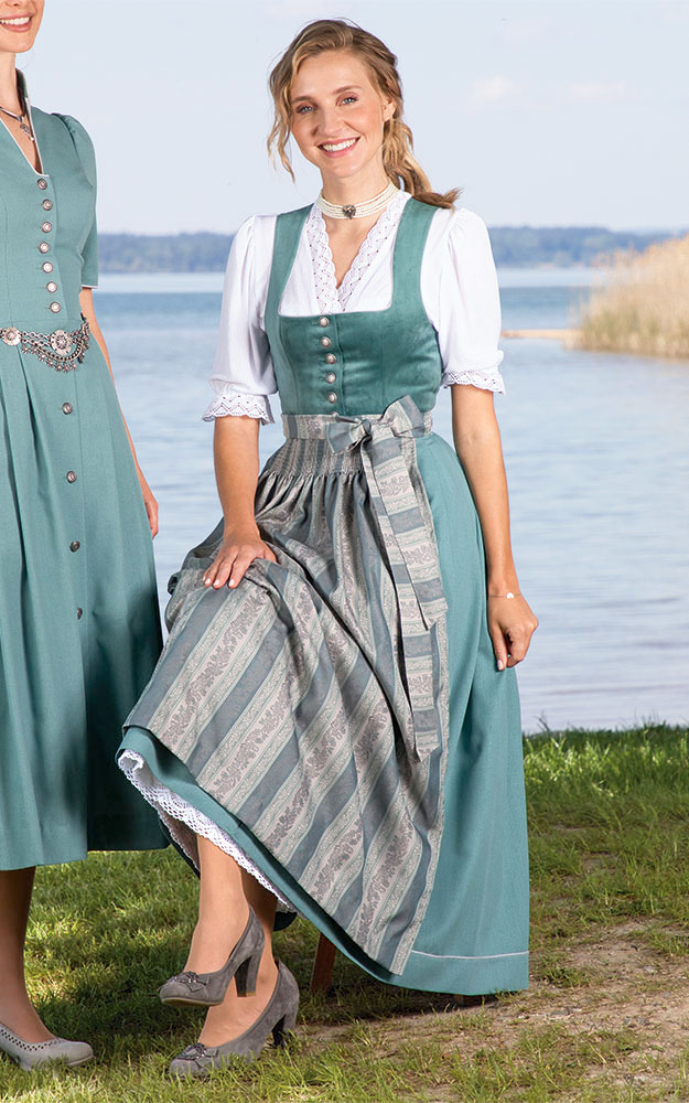 Blusendirndl Inselsee Samt, ohne Schürze