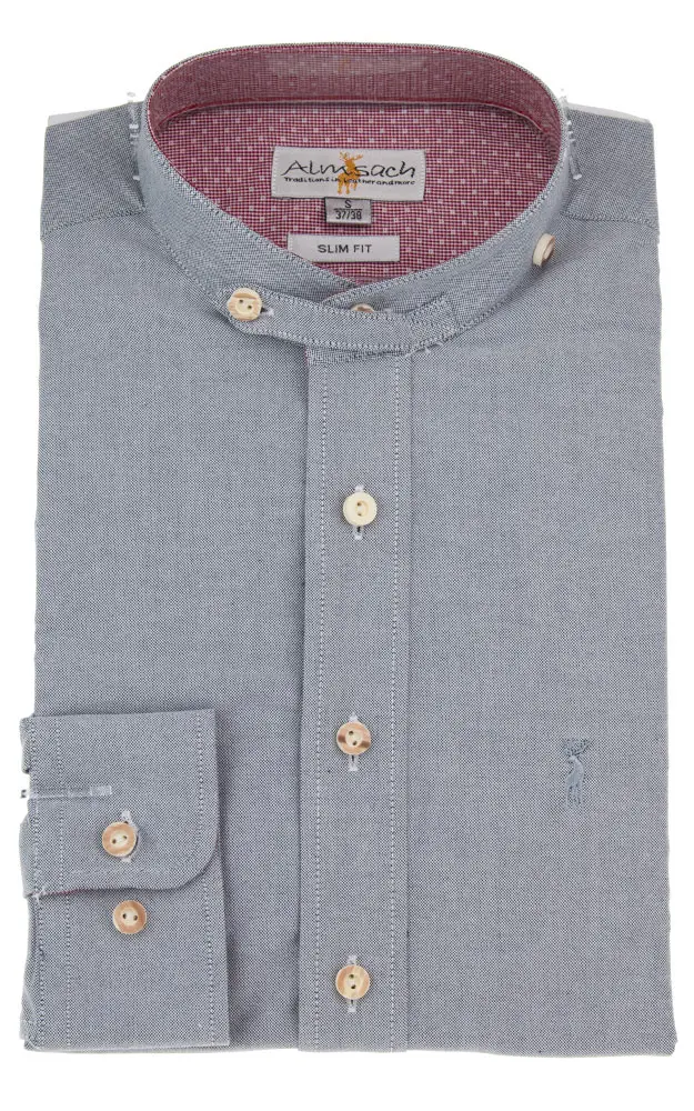 Hemd HE 935, grau - Slim fit