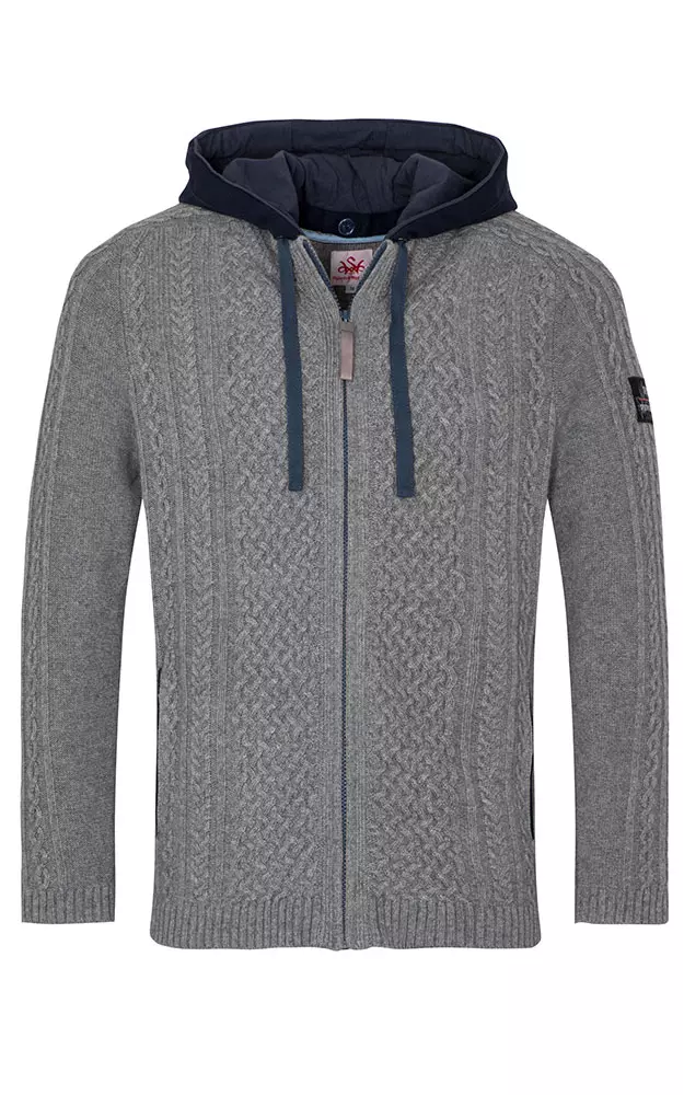 Strickjacke Athan, hellgrau