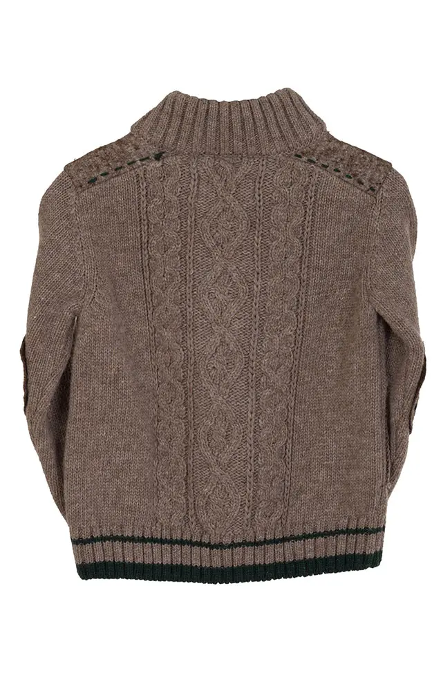 Kinder-Strickjacke 512, hellbraun