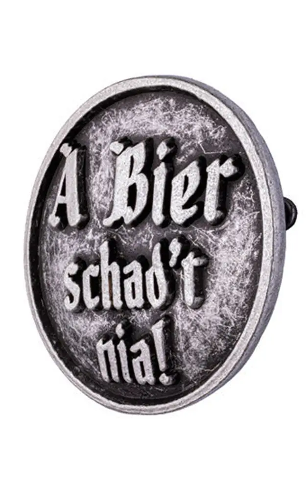 Ansteck-Pin Tradition - A Bier schad't nia