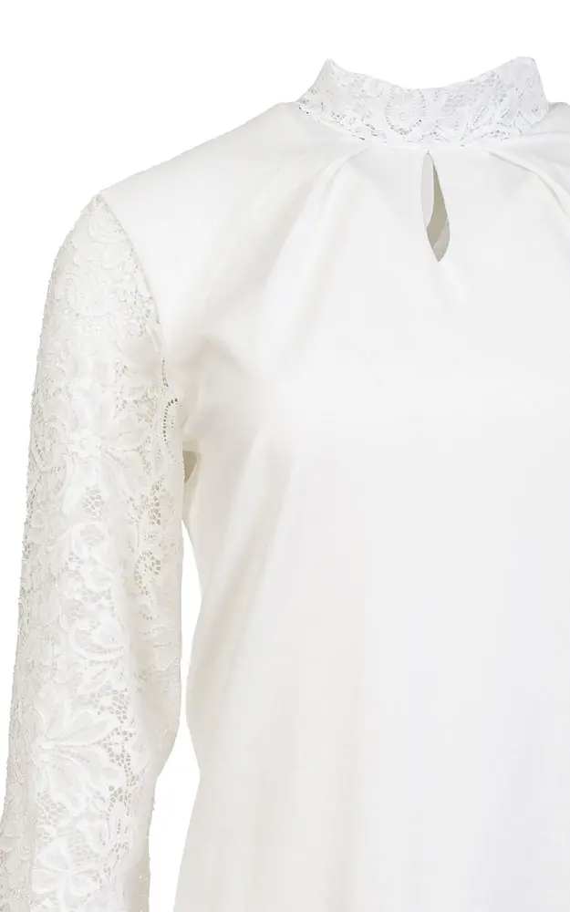 Trachtenbluse 9605 81100, weiß