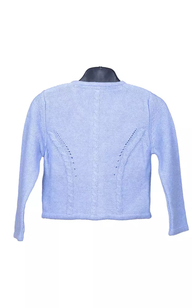 Kinder-Strickjacke Amrum, hellblau