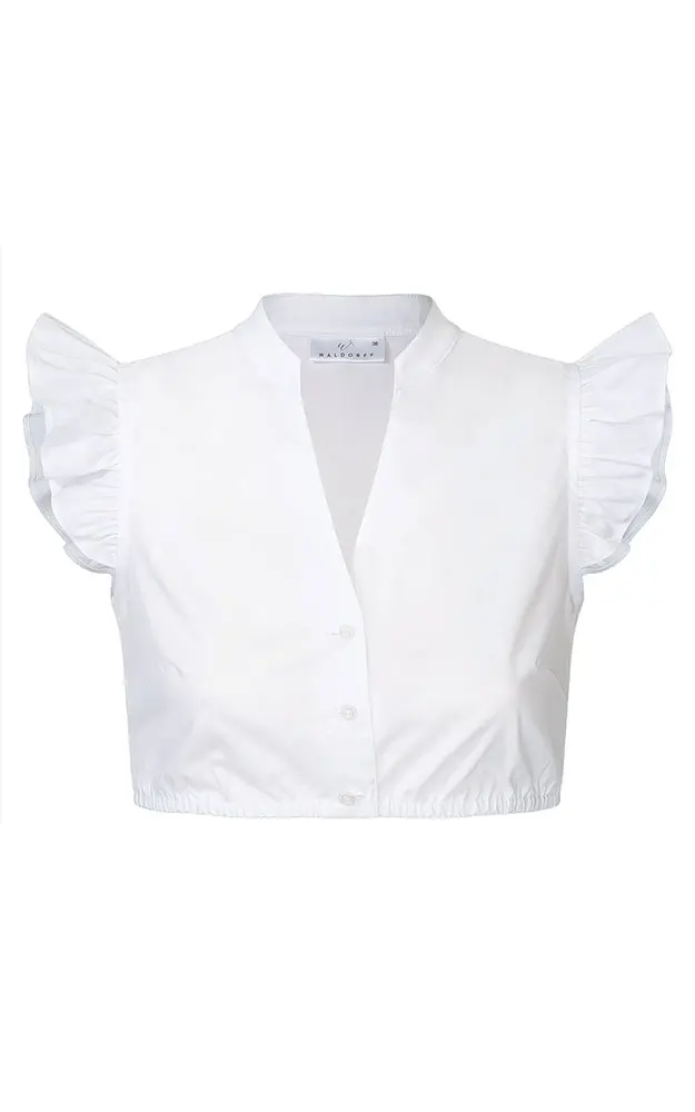 Dirndlbluse 01 10261, weiß