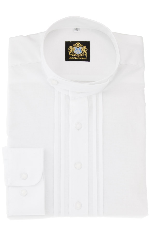 Hemd 1006 Stehkragen, weiß