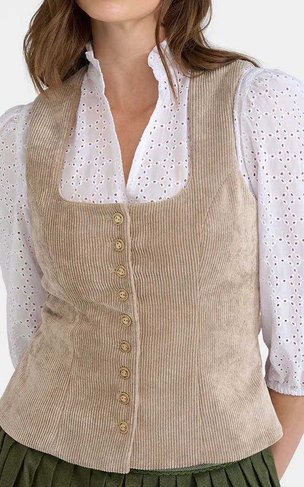 Mieder Cord 65262, natur