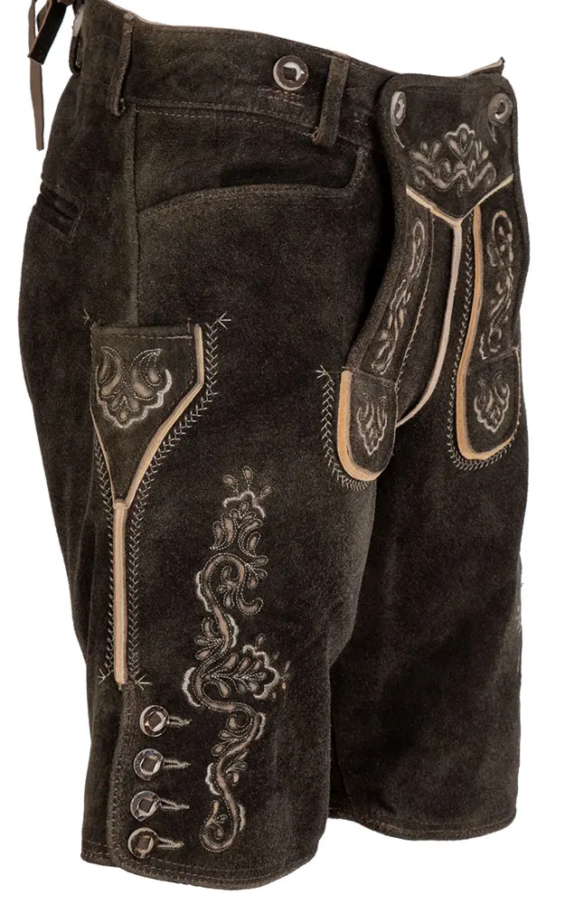 Lederhose Alois ohne Träger, ahorn