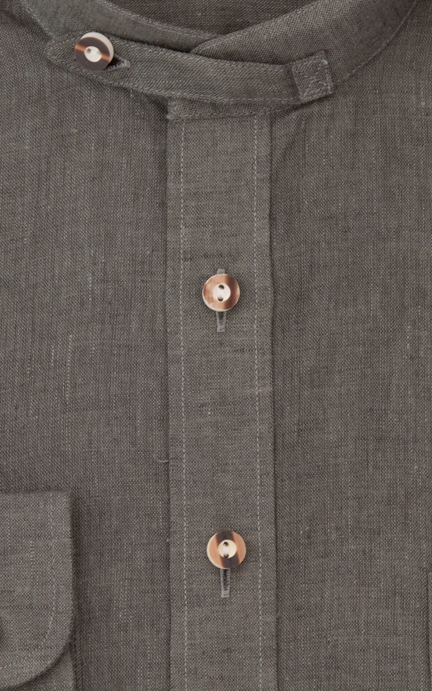 Hemd Hannes, oliv - Slim fit