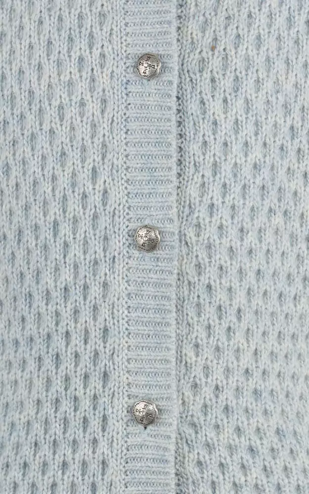 Kinder-Strickjacke, rauchblau