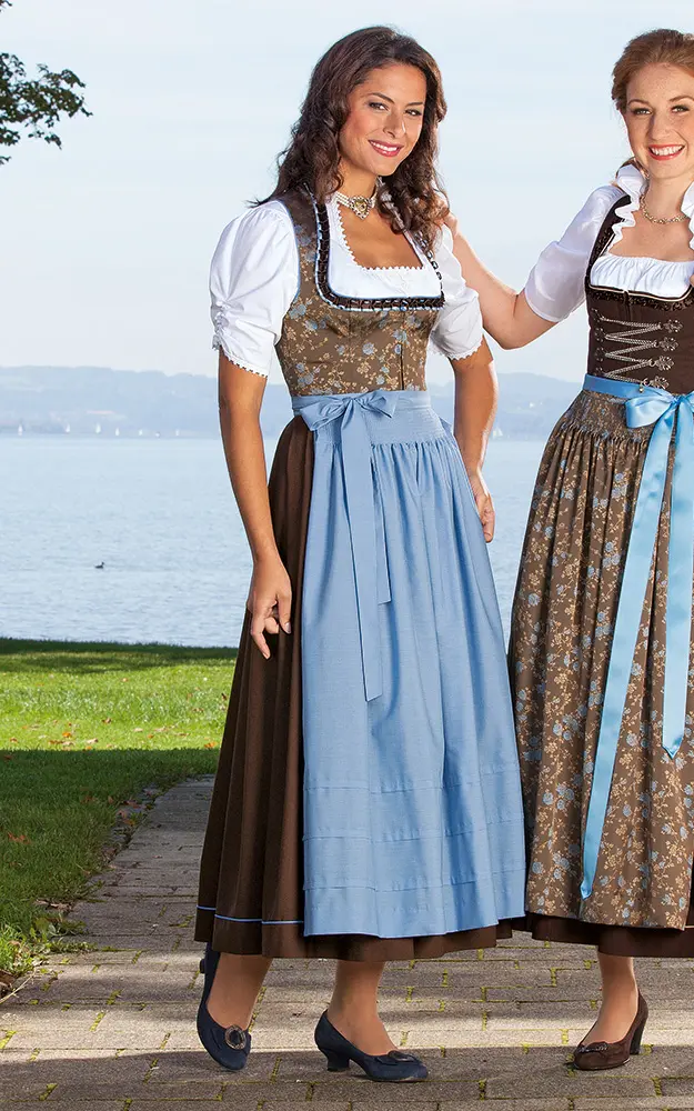 Schürze Stufen Extra, hellblau