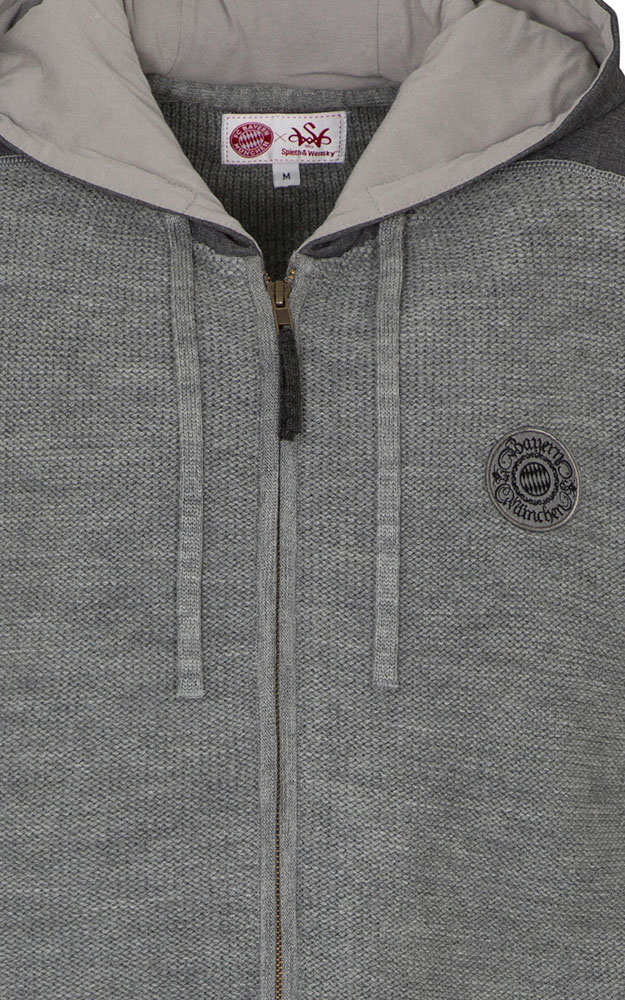 Strickjacke Gavin, grau - FC Bayern